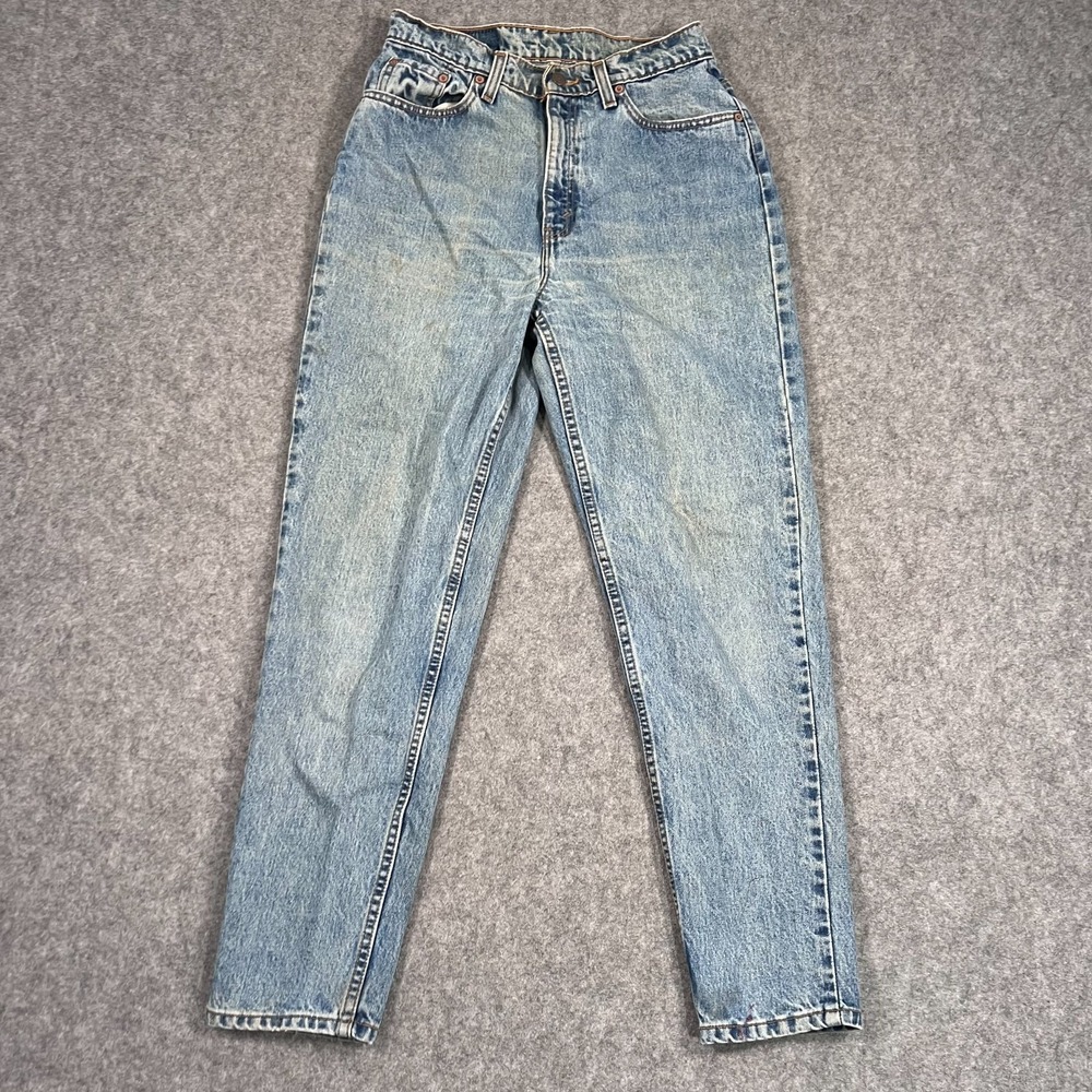 Levi's Vintage 90s Blue Denim 521 Tapered Leg Jeans‎ Women's Size 10 Short